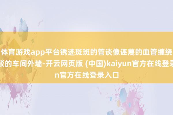 体育游戏app平台锈迹斑斑的管谈像诬蔑的血管缠绕着斑驳的车间外墙-开云网页版 (中国)kaiyun官方在线登录入口